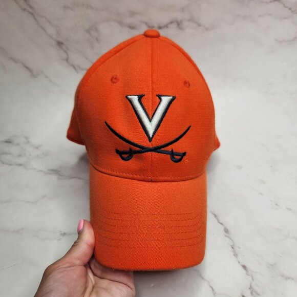 Top of the World Virginia Cavaliers Orange Baseball Hat Cap Fitted Adult S/M - Picture 3 of 7